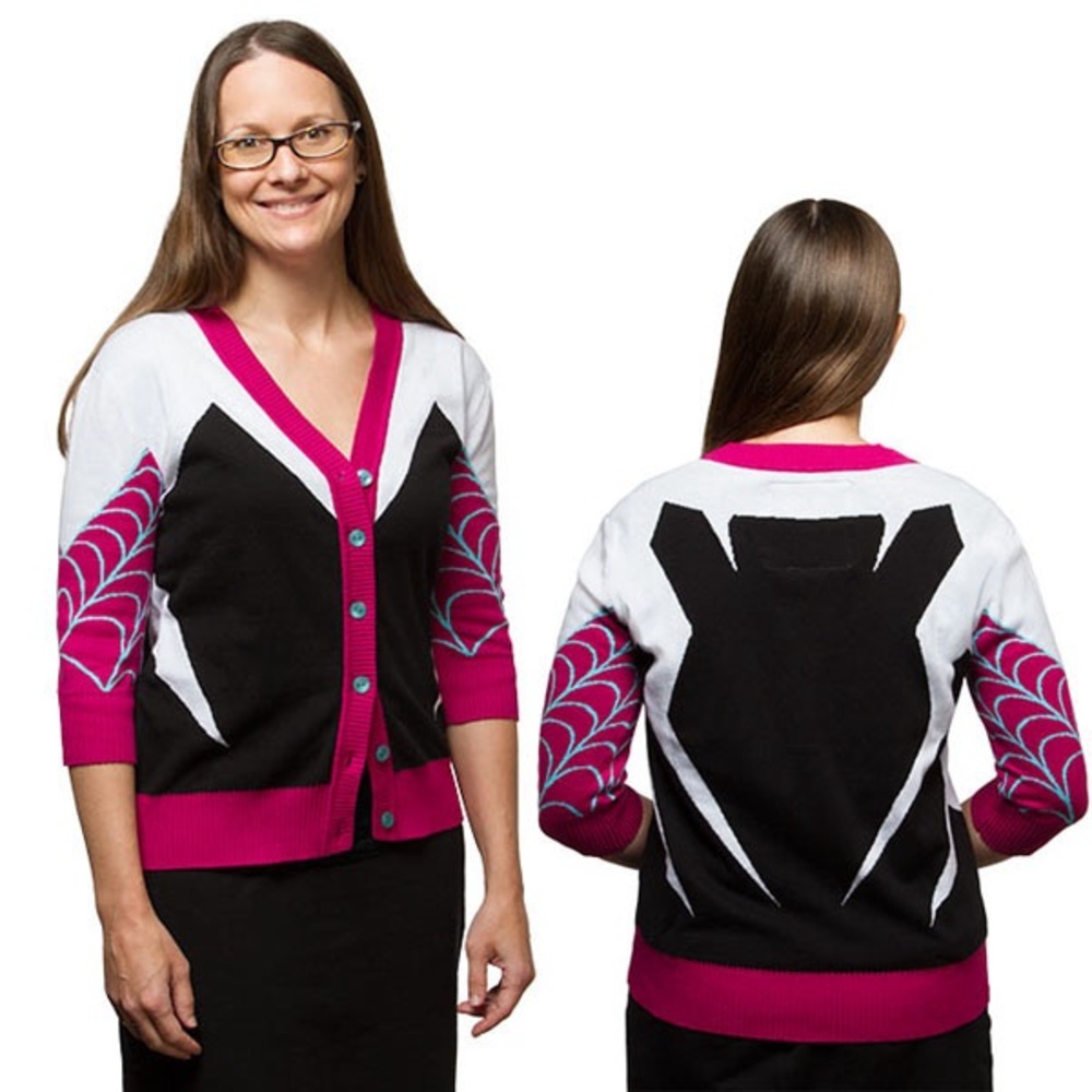 Spider-Gwen Cardigan Marvel Think Geek WeLoveFine